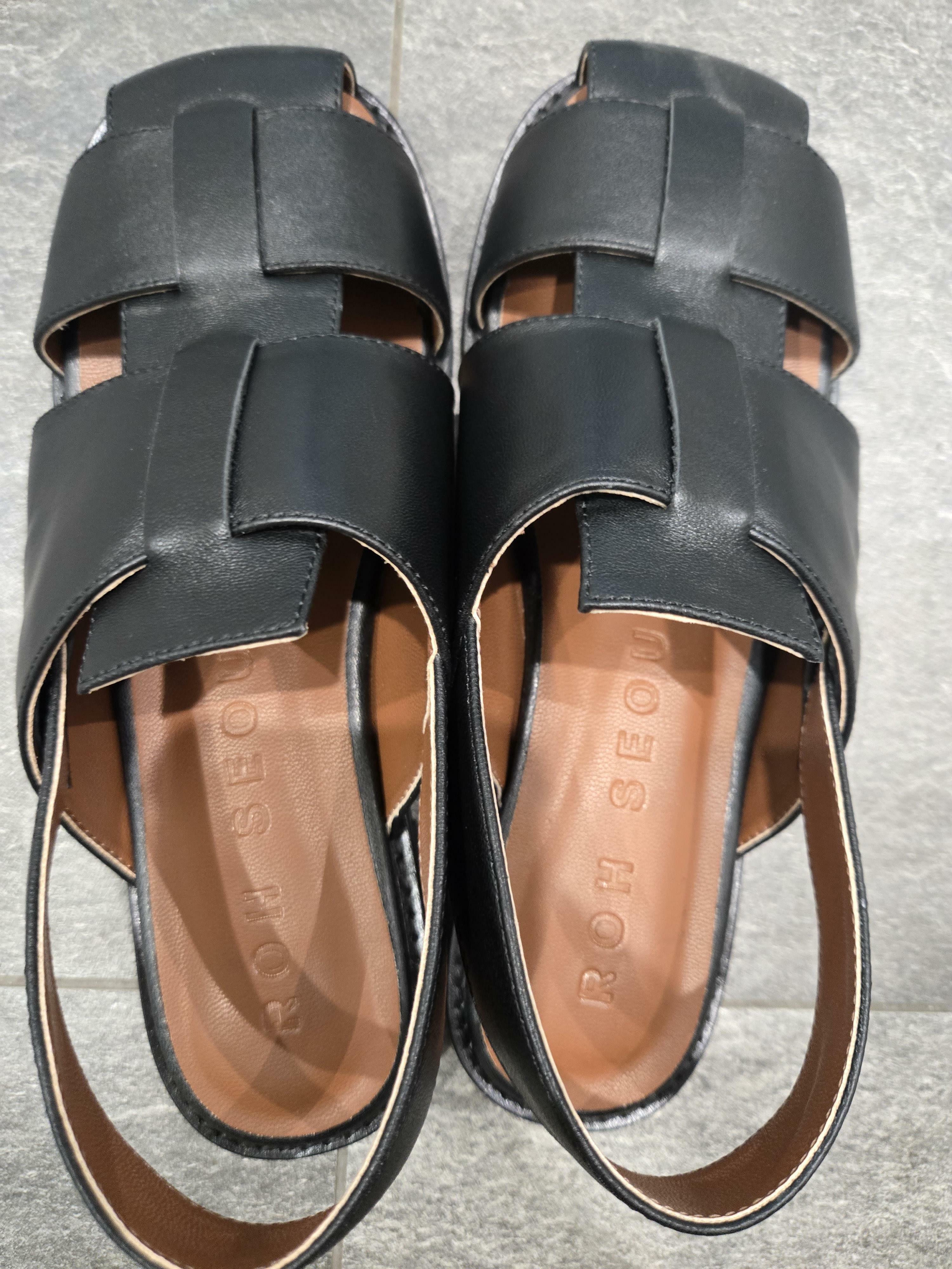 로서울]Puzzle sandals Black
