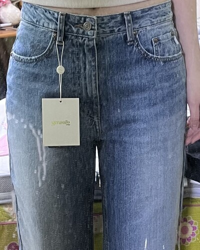 글로니]93 MID-RISE LOOSE FIT JEANS (BLUE)