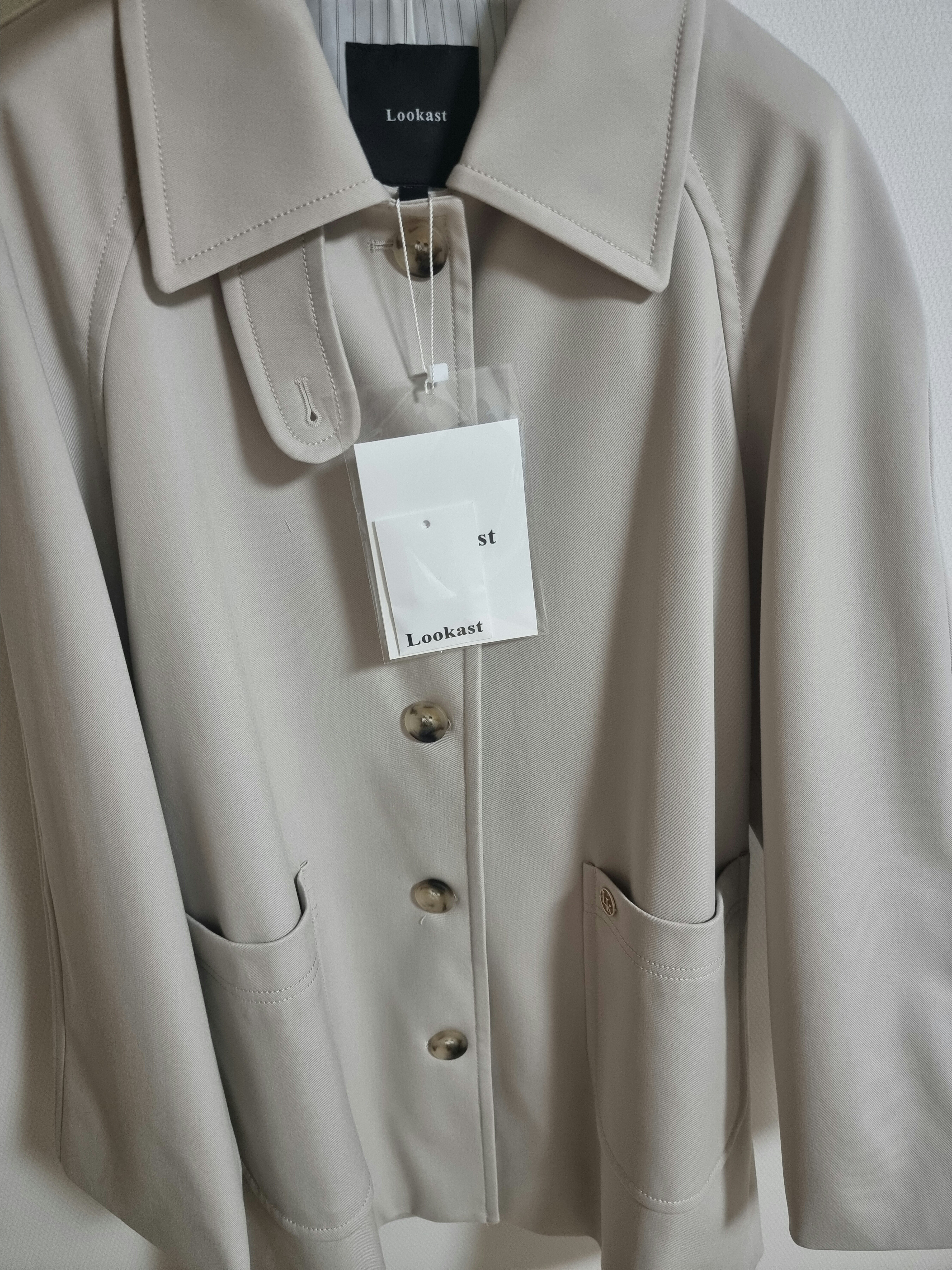 アウターその他 LOOKAST NICKY HALF TRENCH COAT / NICKY HALF TRENCH COAT_2col 룩캐스트 니키 하프 트렌치 코트 / NICKY HALF TRENCH COAT_2colors