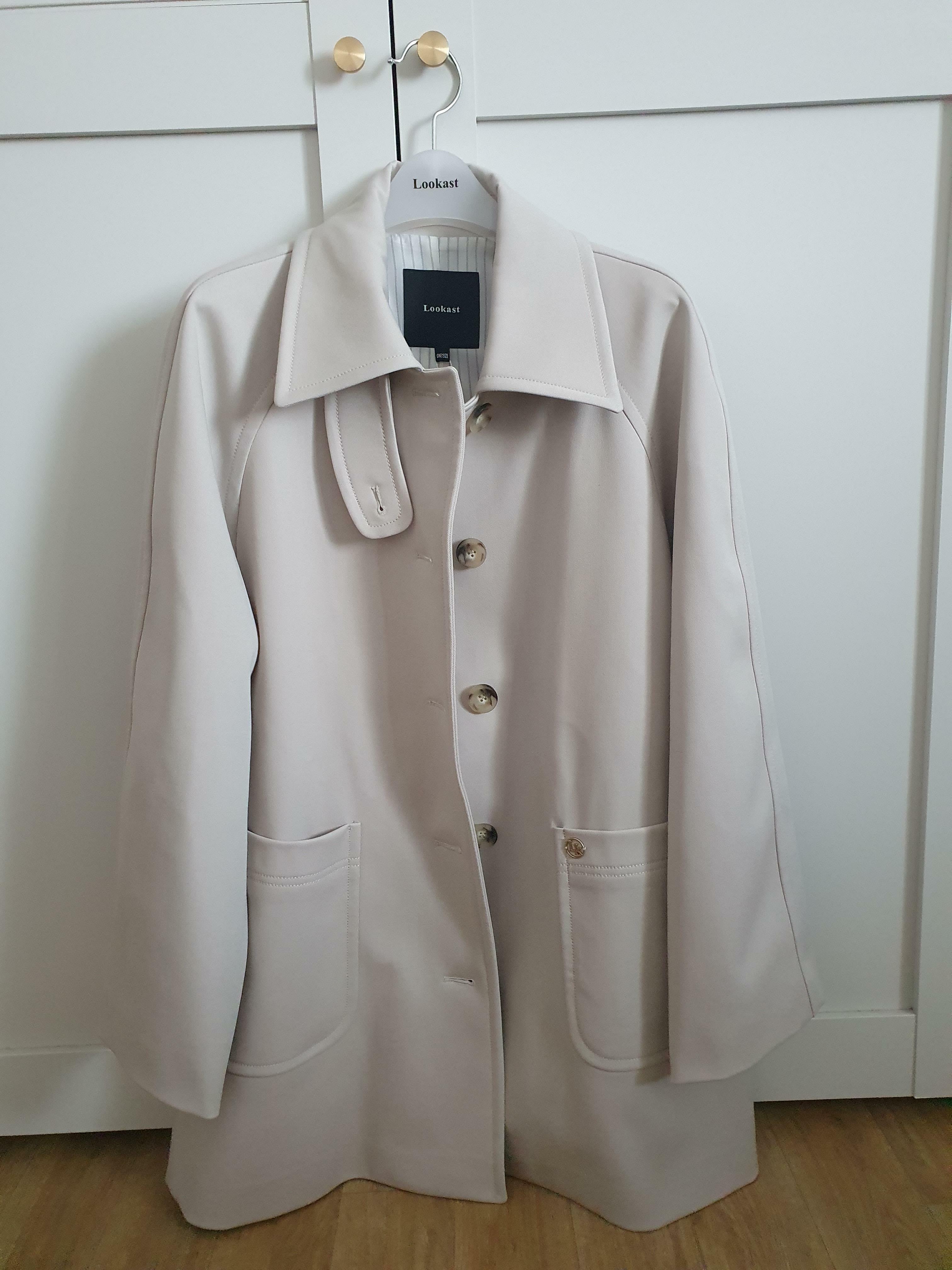 룩캐스트]니키 하프 트렌치 코트 / NICKY HALF TRENCH COAT_2colors